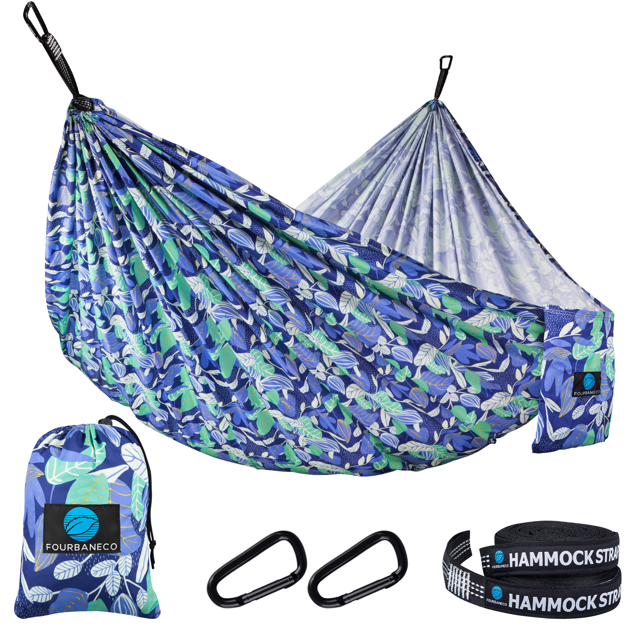 Lightweight Portable Double Hammock for Hiking Backpacking Travel Beach Yard 